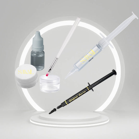 Pack Trio Blanchiment Dentaire - Gel + Kit Poudre solo (+ Barrière gingivale offerte)