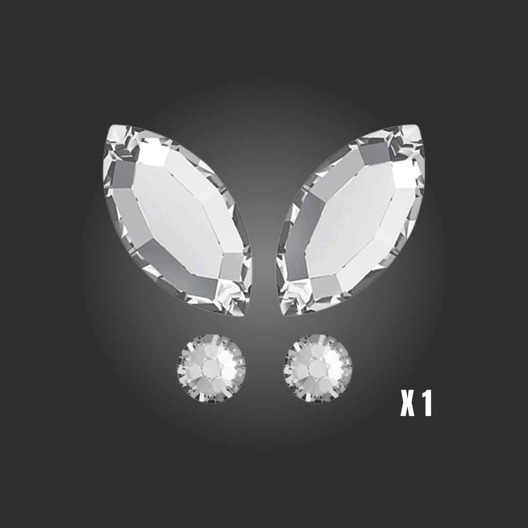 Rhinestone butterflies